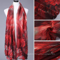beautiful! Great silky texture right fabric women 100 voile long size print abaya head muslim hijab factory scarf